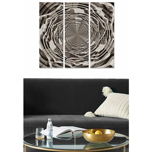 Wallity MDF116480806 multicolor decorative mdf painting (3 pieces) Cene