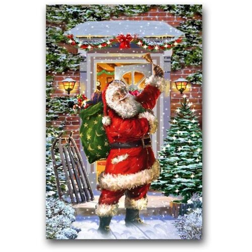  Panel, blind ram, Santa Claus II, LED, 30x40cm Cene