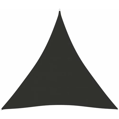 vidaXL Senčno jadro oksford blago trikotno 4,5x4,5x4,5 m antracitno