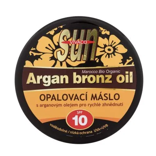 Vivaco Sun Argan Bronz Oil Suntan Butter SPF10 maslac za sunčanje s arganovim uljem za brzo tamnjenje 200 ml