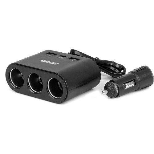 Amio Razdjelnik auto punjač 3 utičnice 2X USB-A 1X USB-C 12/24V 120W Slike