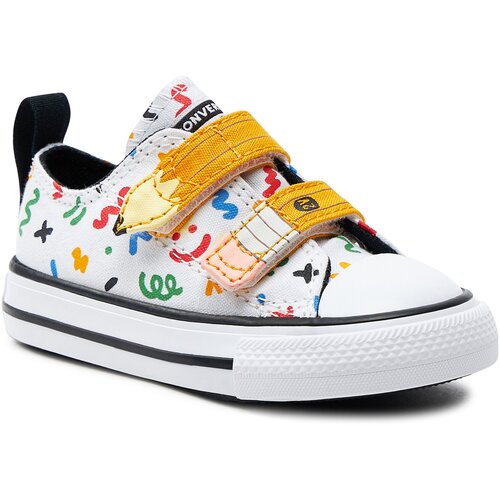Converse Modne superge Chuck Taylor All Star Easy-On Doodles A07219C White/Yellow/Black Slike