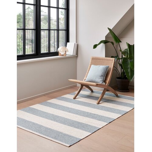 Pappelina svetlo moder/kremno bel zunanji in notranji tekač 70x225 cm bob blue fog &amp;ndash; Slike