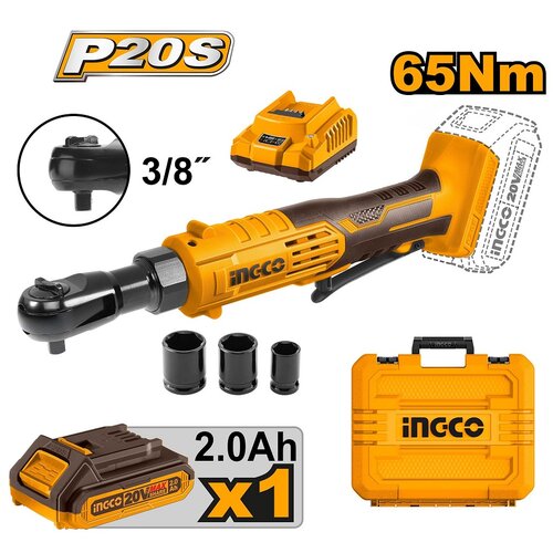 Ingco akumulatorska račna CDRLI2060152 3/8” 65Nm super Cene