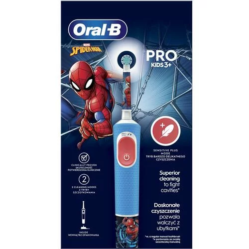 Oral-b PRO Kids 3+ Spiderman II električna četkica za zube za djecu 1 kom