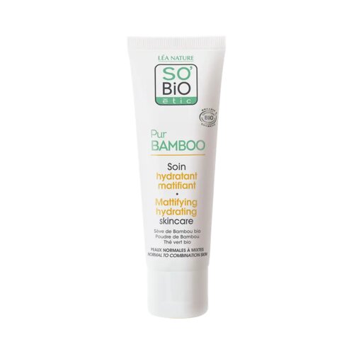 SO’BiO étic PurBAMBOO mat vlažilna krema za obraz Cene