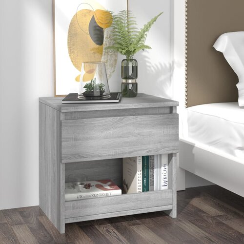 Maison Chic Dvo delni komplet Nočne omarice - Nočne mize siva sonoma 40x30x39 cm konstruiran les, (21689018) Cene