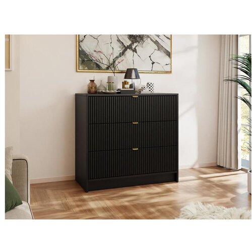  Komoda TIRENO 75x80 cm crna Slike