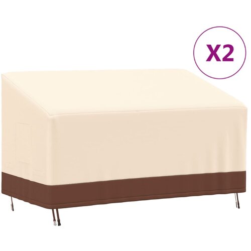  The Living Store Prevleka za trisedežno klop 2 kosa 159x84x56/81 cm 600D oxford - Pokrivalo Za Klop, (21487159) Cene