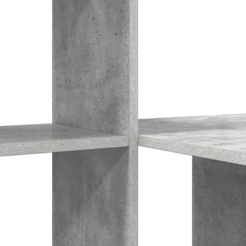 VidaXL Stol Beton siva 131.5 x 50 x 106.5 cm Konstruirano drvo Slike