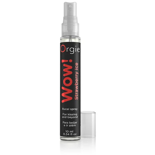 System Jo Oralni sprej Orgie Wow! Strawberry Ice 10ml