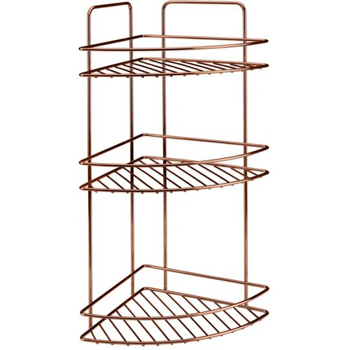 Metaltex Kopalniška kotna polica s tremi nivoji Copper Cene