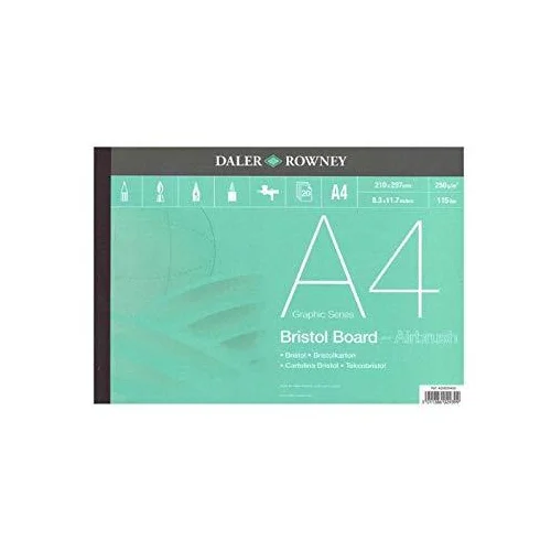 Daler Rowny Airbrush papir Daler-Rowney 20 listova - 21 x 29.7 cm (Blok Bristol)