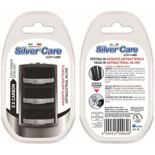 SilverCare Silver Care One Carbon, nadomestni nastavek, 3 nadomestni nastavki, (21652911) Cene