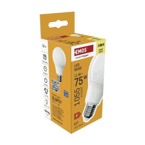 Emos zl5f57 Led sijalica basic a60 11w(75w) 1055lm e27 ww ( 3658 ) Cene