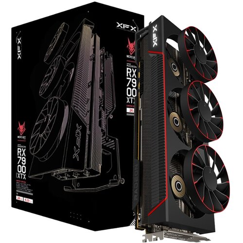 XFX AMD RX-7900XTX Magnetic Air Gaming 24GB GDDR6 384bit, 2615 MHz / 20Gbps, 3x DP, 1x HDMI, 3 magnetic fan, 3 slot RX-79XMAIRB9 Cene