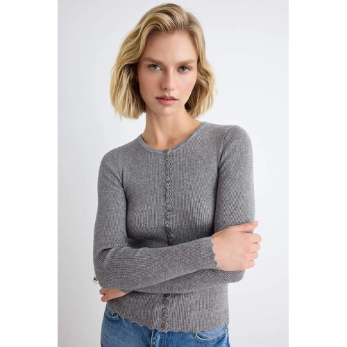 TRENDYOLMILLA ženska jakna Cardigan Twoaw27Hi00105, antracitna Cene