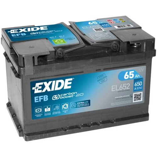 Exide akumulator 65AH START&amp;amp;#038;STOP efb EL652 Slike