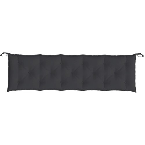  Jastuci za vrtnu klupu 2 kom crno 180x50x7 cm tkanine Oxford Slike