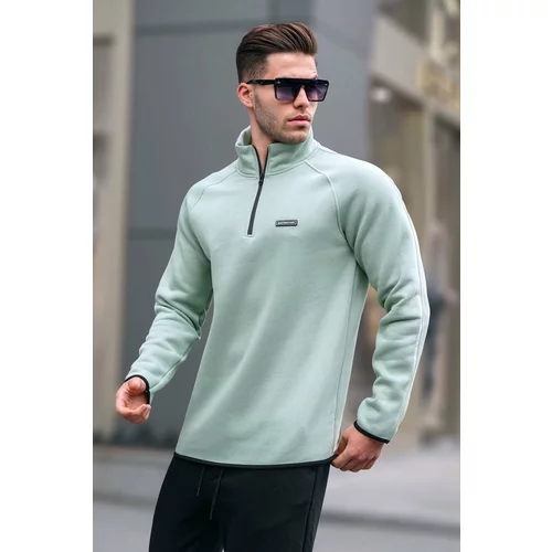 Madmext Sweatshirt - Green - Regular fit