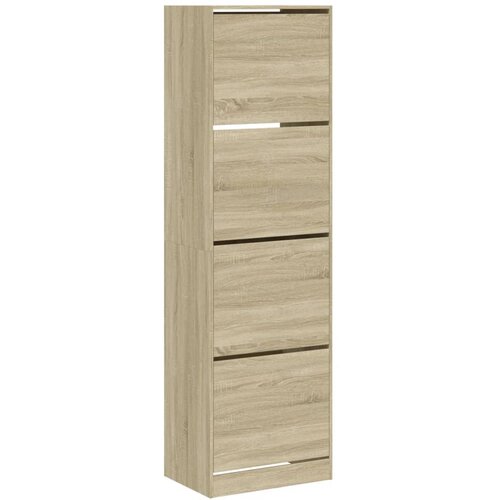 vidaXL Omarica za čevlje s 4 predali sonoma hrast 60x42x204 cm, (21025298) Cene