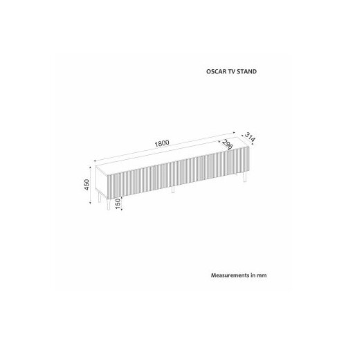 Hanah home tv polica oscar anthracite Slike