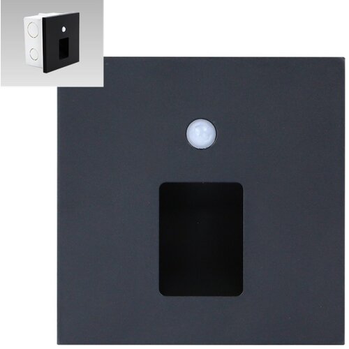  Emithor 70424 - LED svetiljka za stepeni&amp;scaron;te sa senzorom VIX LED/1W/230V 4000K crna Slike