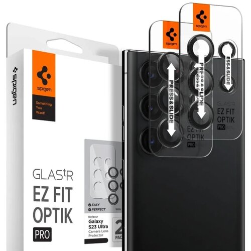 Spigen OPTIK.TR ”EZ FIT” camera protector 2-PACK GALAXY S23 ULTRA black Cijene