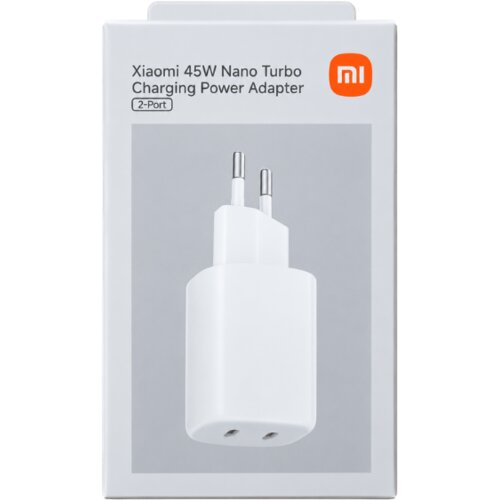 Xiaomi Mi 45W Nano Turbo Charging power adapter (2 port) - glava Slike