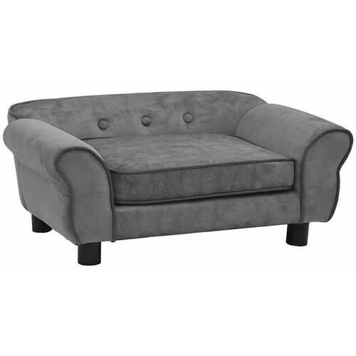 vidaXL Pasji kavč temno siv 72x45x30 cm iz pli&scaron;a, (20799922) Cene