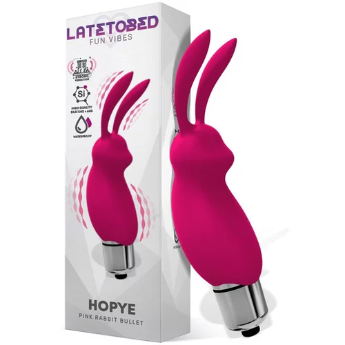 LATETOBED Hopye vibrira Bullet Bunny roza silikon, (21078829)