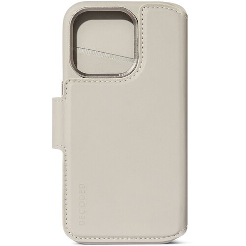 Decoded leather detachable wallet iphone 15 pro max clay Slike