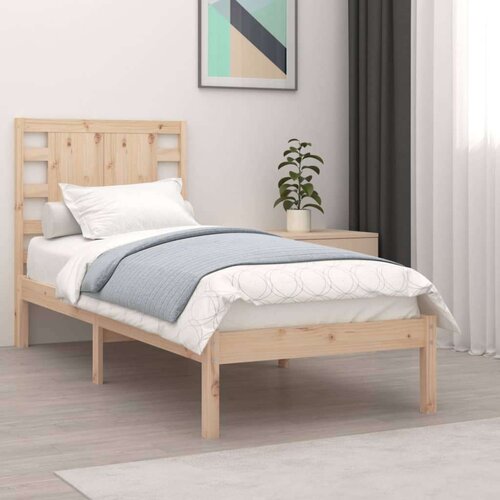  Posteljni okvir iz trdne borovine 90x200 cm, (20684789) Slike