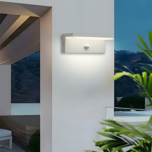  Brilagi -LED spolja&amp;scaron;nja zidna svetiljka sa senzorom TESSI LED/10W/230V bela IP54 Slike