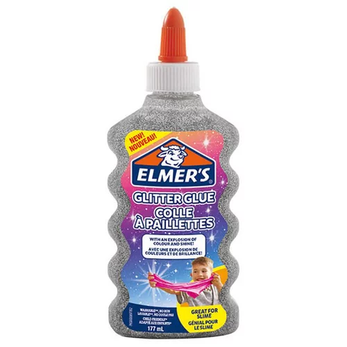 ELMER'S Lepilo z bleščicami Elmer&apos;s, 177 ml, srebrno