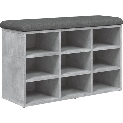 Maison Chic Klop za čevlje - Sedež za čevlje betonsko siva 82x32x50 cm inženirski les, (21776339) Slike