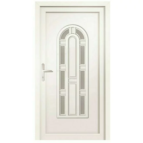 RORO PVC ulazna vrata BAZ 1450 (D x Š x V: 70 x 1.000 x 2.100 mm, DIN lijevo, Bijele boje)