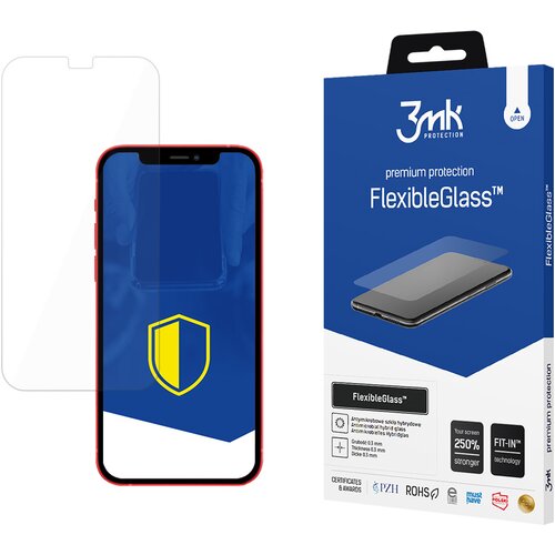 3mk Zaštitno hibridno staklo FlexibleGlass za Apple iPhone 12 Pro Max - Prozirna Cene