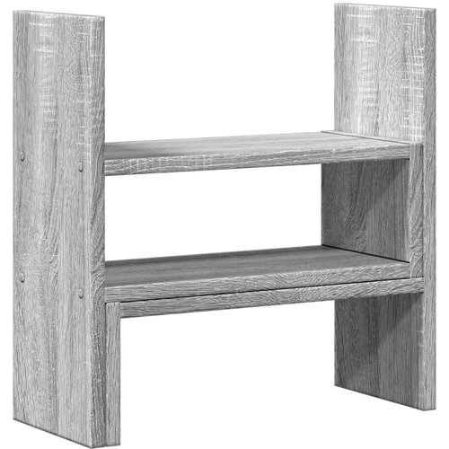 vidaXL Organizator za mizo nastavljiv siva sonoma 40x17x41 cm les, (21416876) Cene