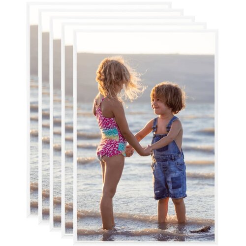 vidaXL okviri za fotografije 5 kom bijeli za zid ili stol 70x90 cm mdf Cijene