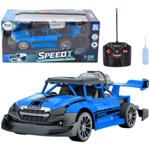  Avto na daljinsko upravljanje SpeedX RC 1:20 z dimnimi in svetlobnimi učinki - modra Cene