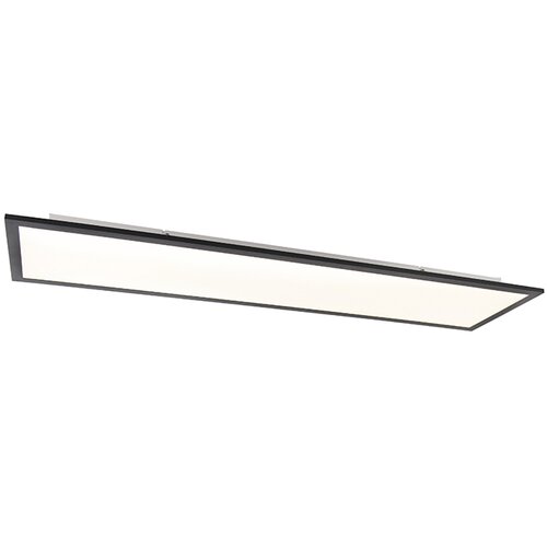 QAZQA Moderna stropna svetilka črna z LED 120 cm - Liv Cene