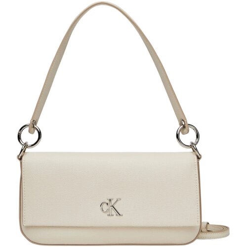 Calvin Klein Jeans Torbe MINIMAL MONOGRAM SHOULDER POUCH LV04K3161G Bež Slike