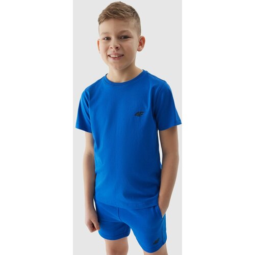 4f boys' plain t-shirt - cobalt Slike