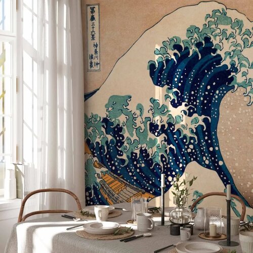  Foto tapeta - Hokusai: The Great Wave off Kanagawa (Reproduction) 150x105 Standard Slike