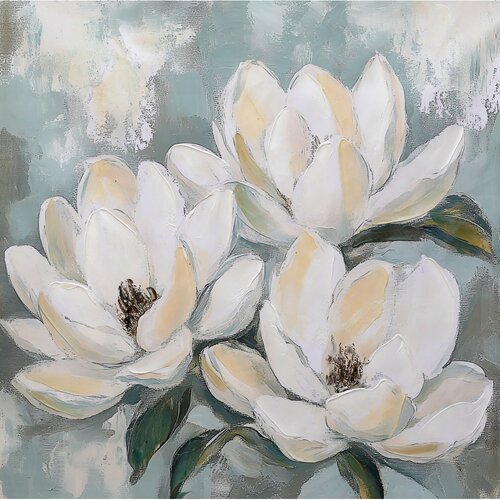  Slika na platnu Tri magnolije 80x80 cm Cijene