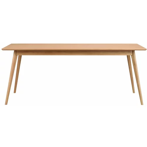 Rowico Blagovaonski stol na razvlačenje s pločom u dekoru drveta jasena 190x90 cm Yumi -