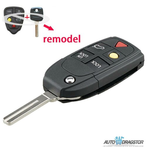 888 Car Accessories kućište oklop ključa 5 dugmeta za volvo E70-AP000 Cene
