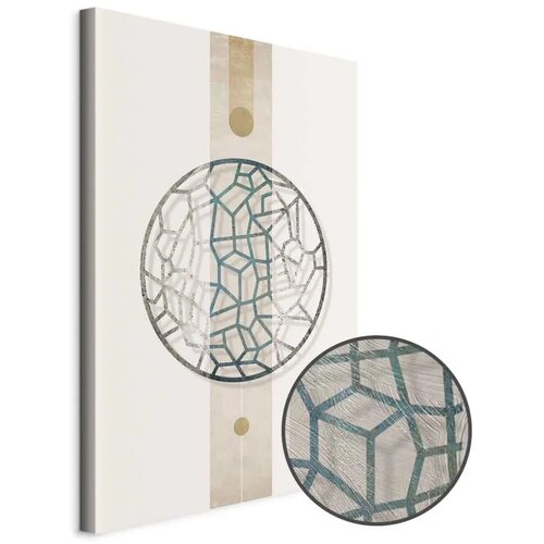  Slika - Circle with Artistic Details (1-part) - Abstract Shape 80x120 Cijene