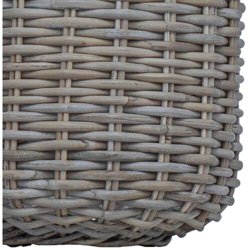  Vazon ko&amp;scaron; s pohranom 2 pcs Siva Lacak Ratan - Siva Slike